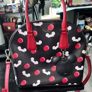Kate Spade Black and Red Polka Dot Shoulder Bag